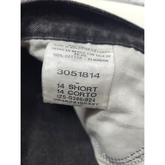 Lee Relaxed Fit Straight Leg Bootcut Black Denim Jeans 14 Short 36x28 - Picture 2 of 8